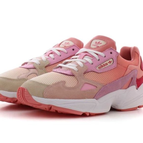adidas falcon beige pink
